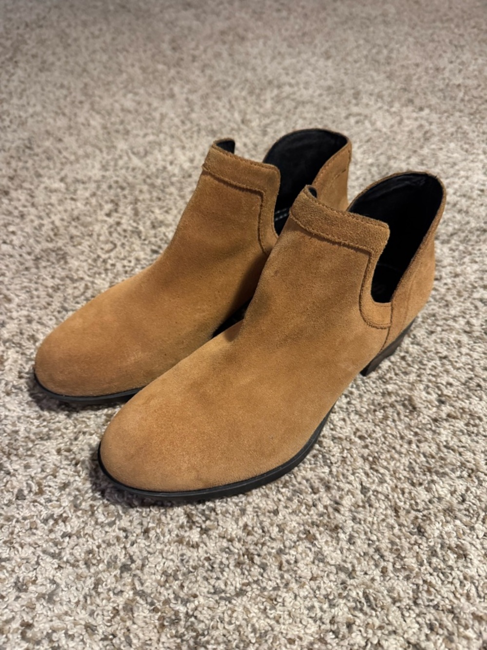 Sorel Suede Lolla Cut-Out Booties - 8